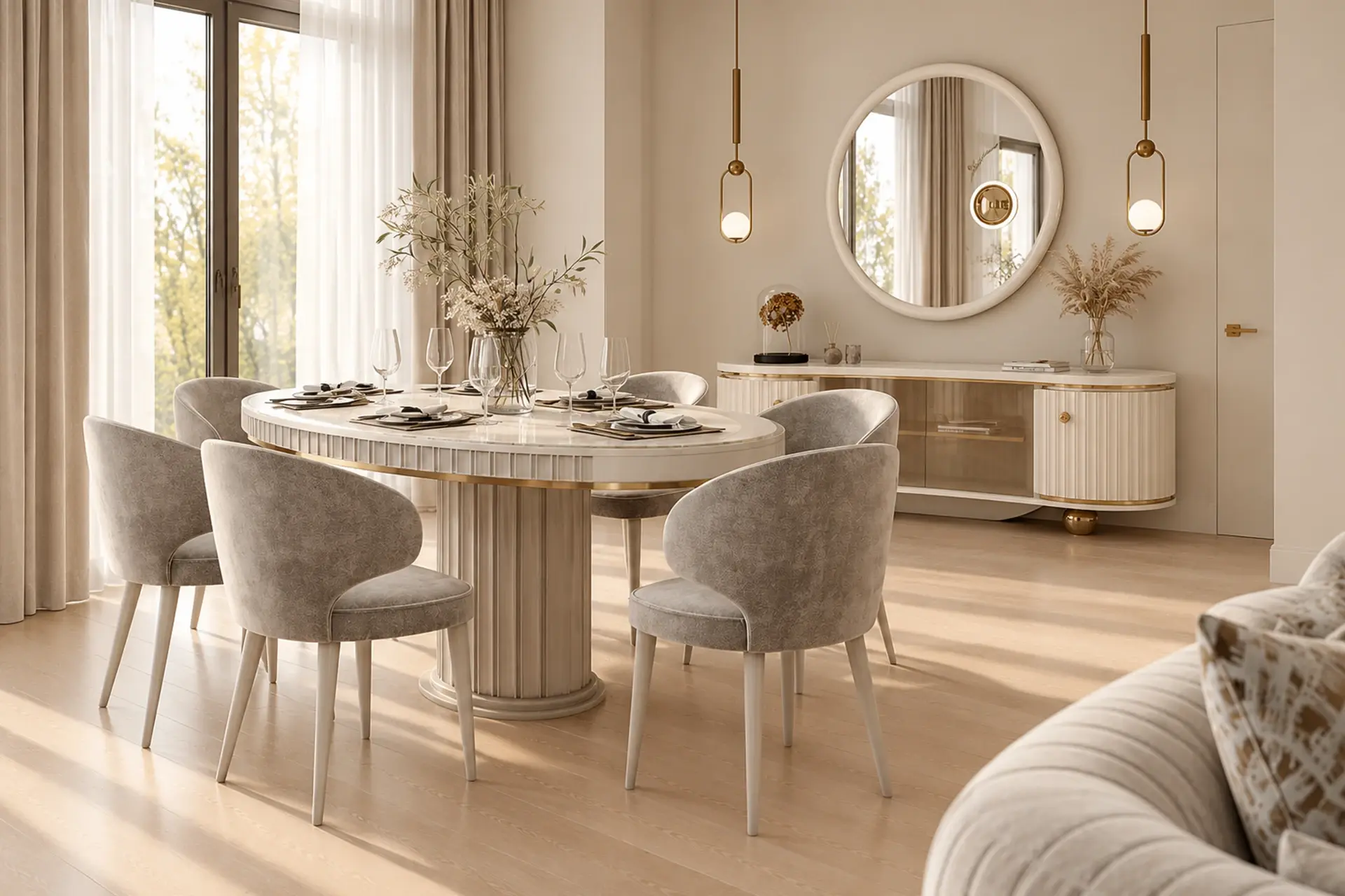 Arella Dining Room Wide Angle