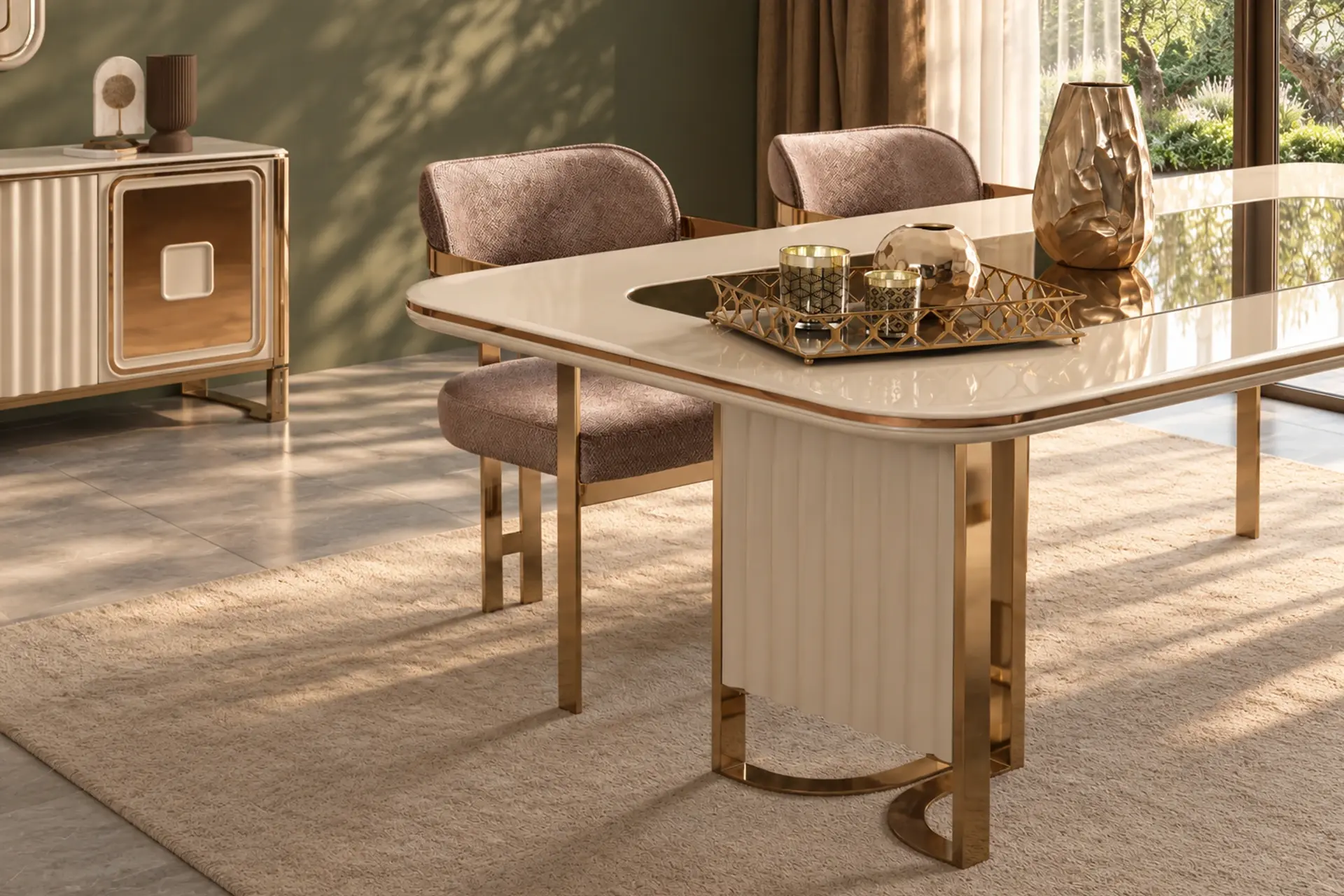 Dubai Dining Room Table Detail