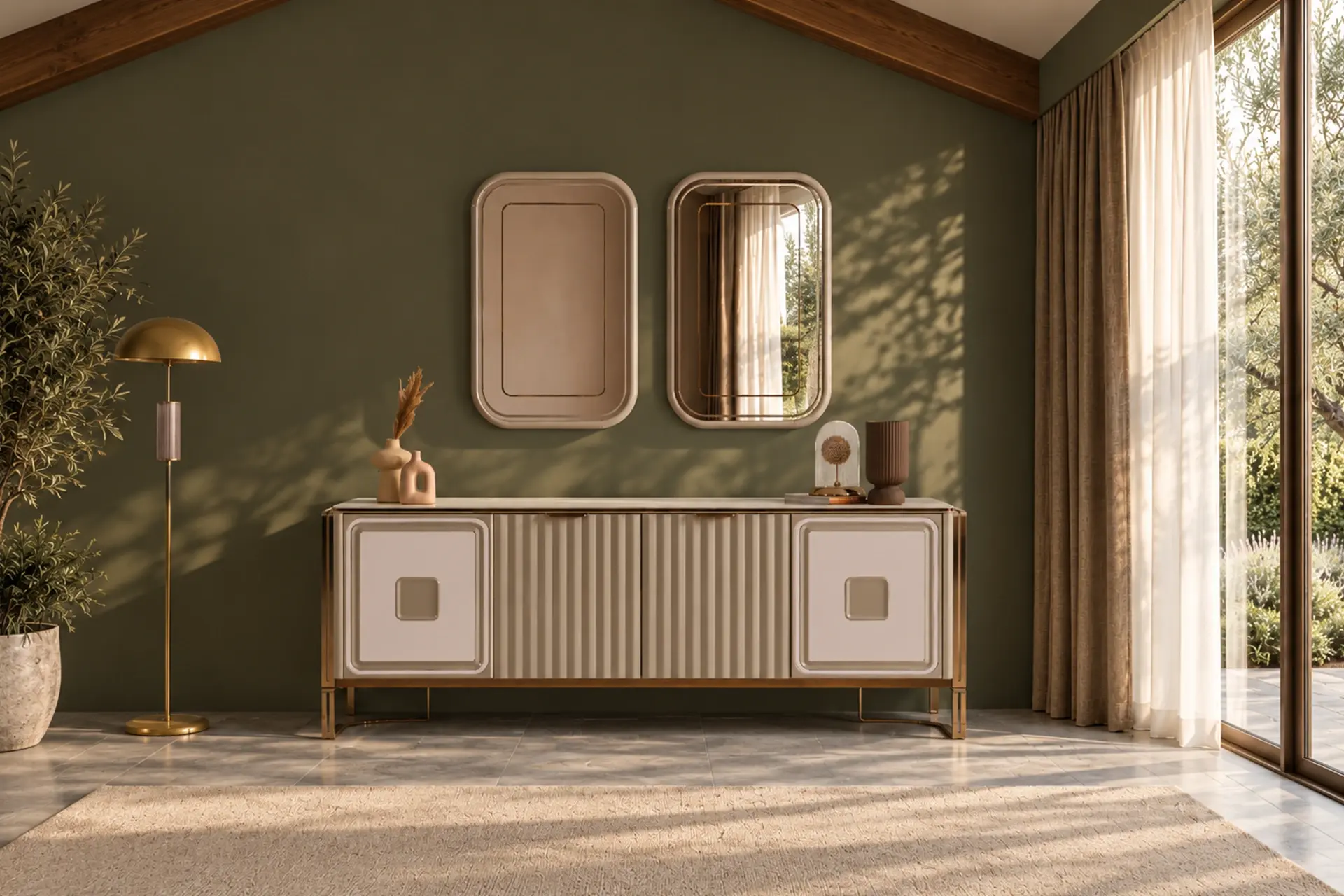 Dubai Dining Room Mirrored Console