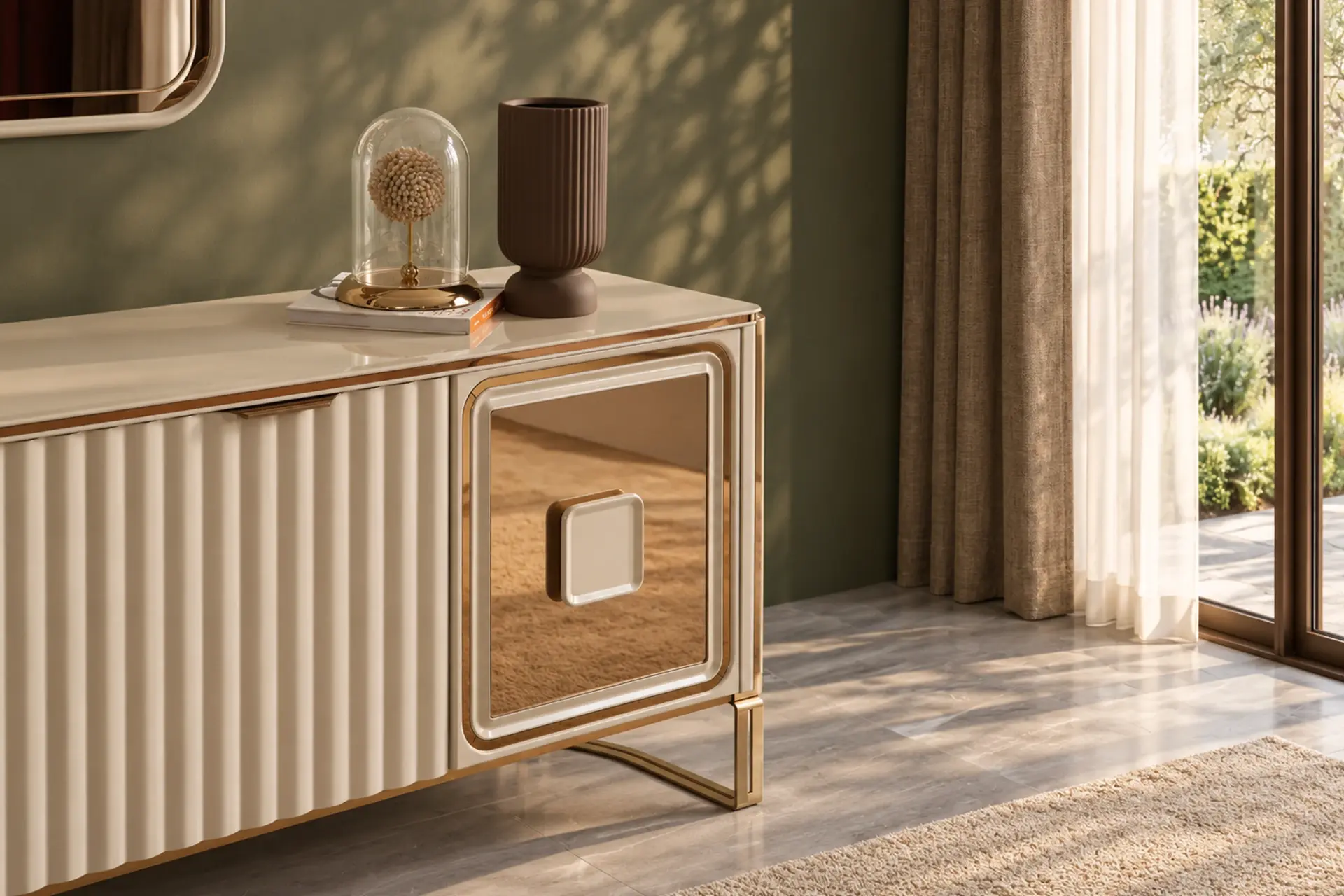 Dubai Dining Room Console Detail