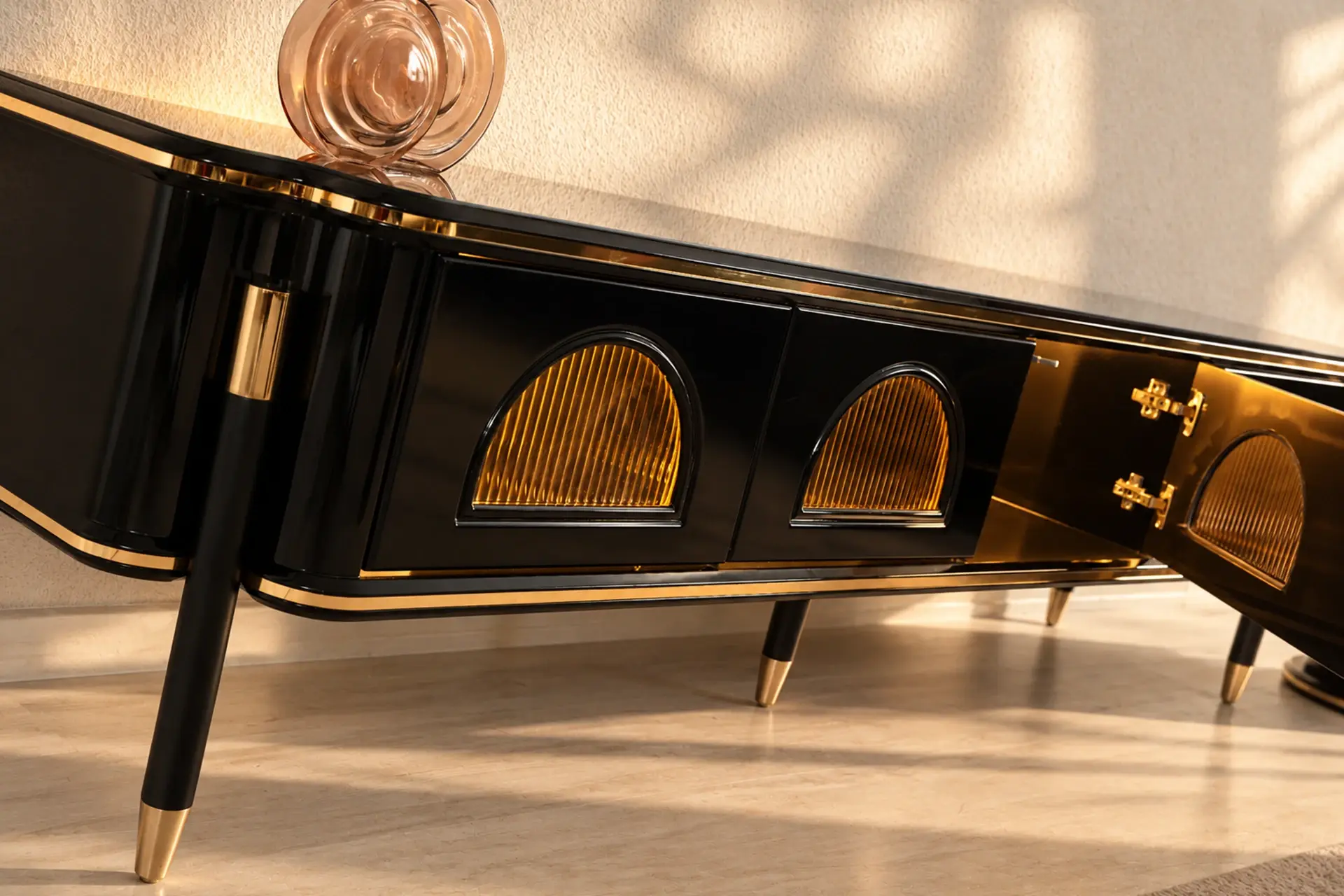 Izabel Living Room TV Stand Detail