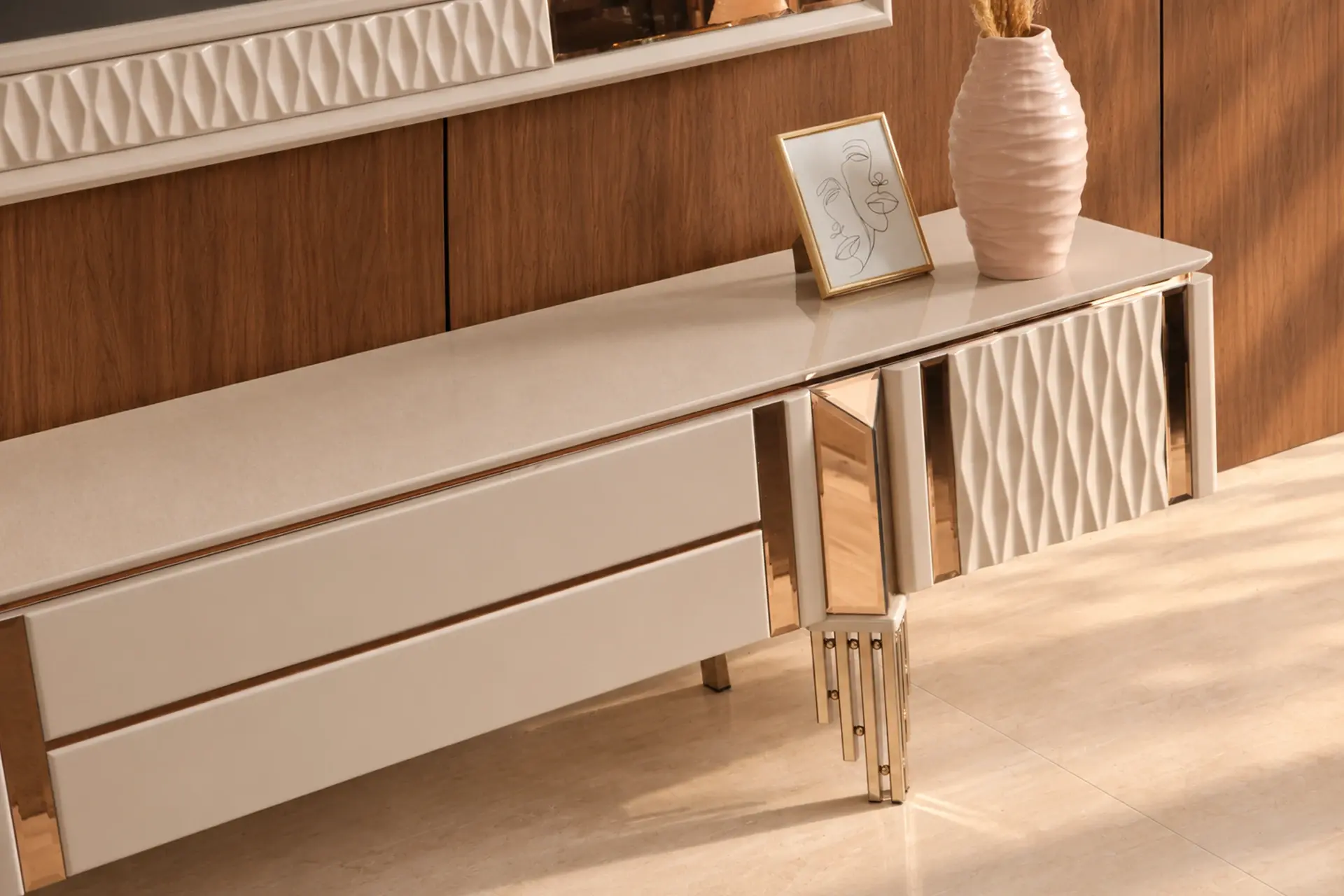 Jaguar Living Room TV Stand Detail