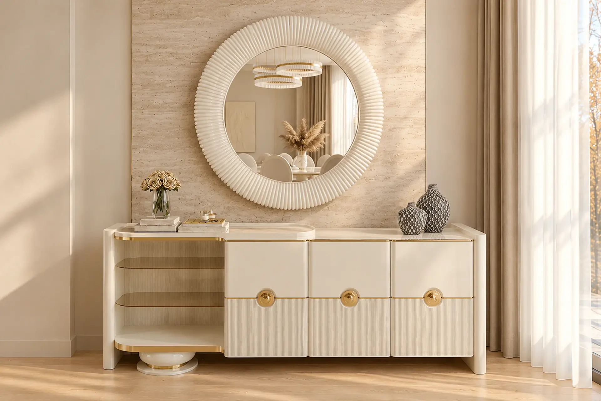 Marin Dining Room Mirrored Console