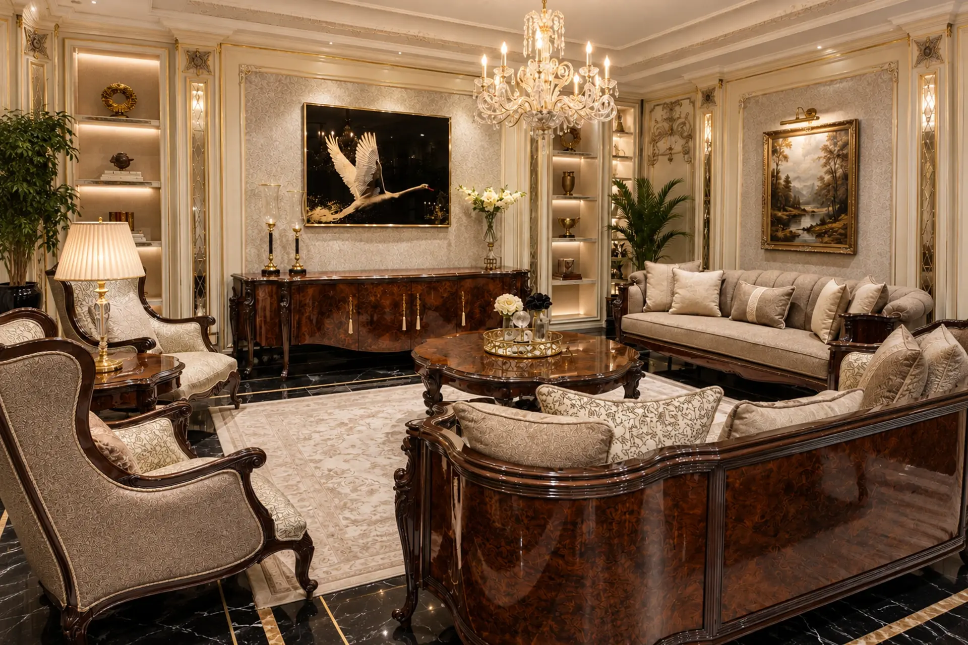 Valentino Living Room Wide Angle