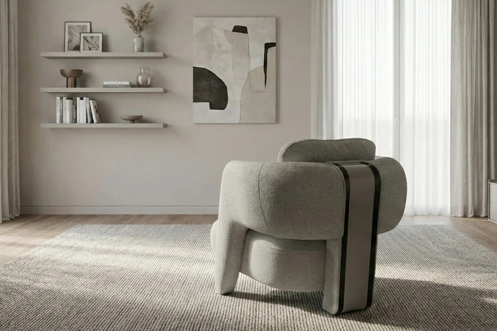 Aura Living Room Chair Detail