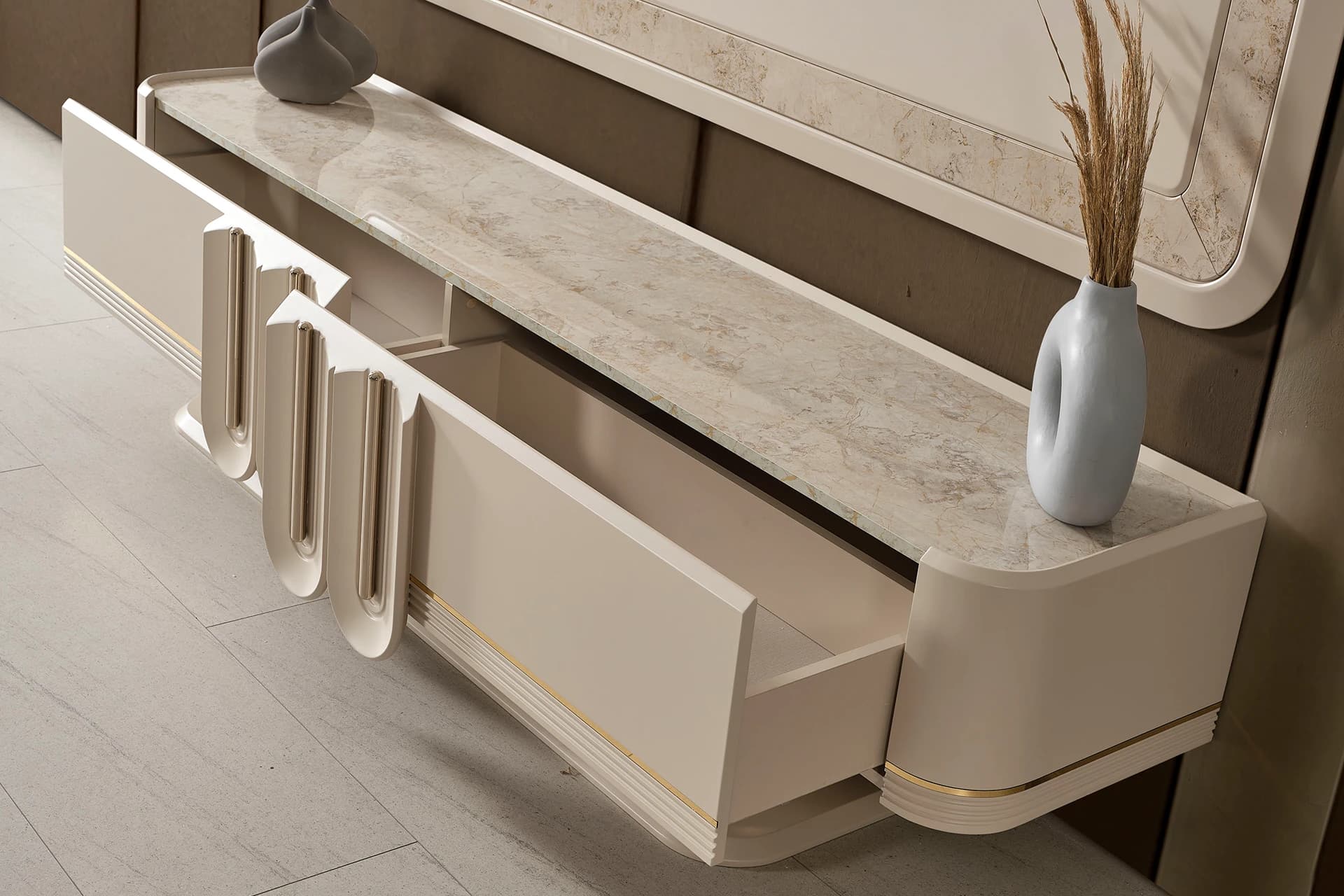 Renaria Living Room TV Stand Detail