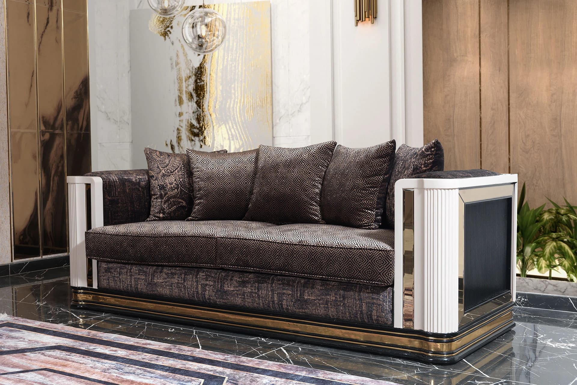 Zeta Living Room Sofa Detail