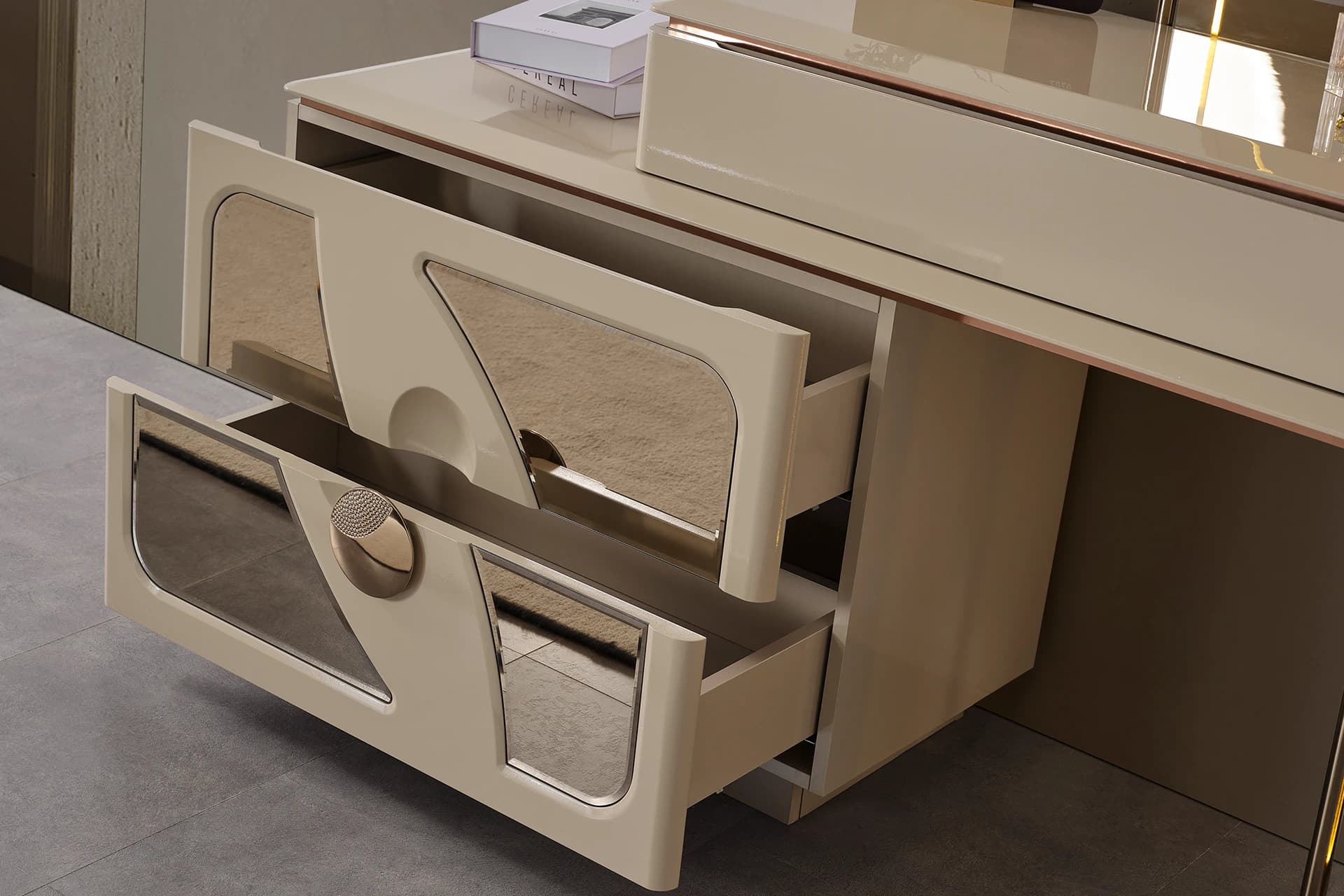 Lariel Bedroom Dresser Detail