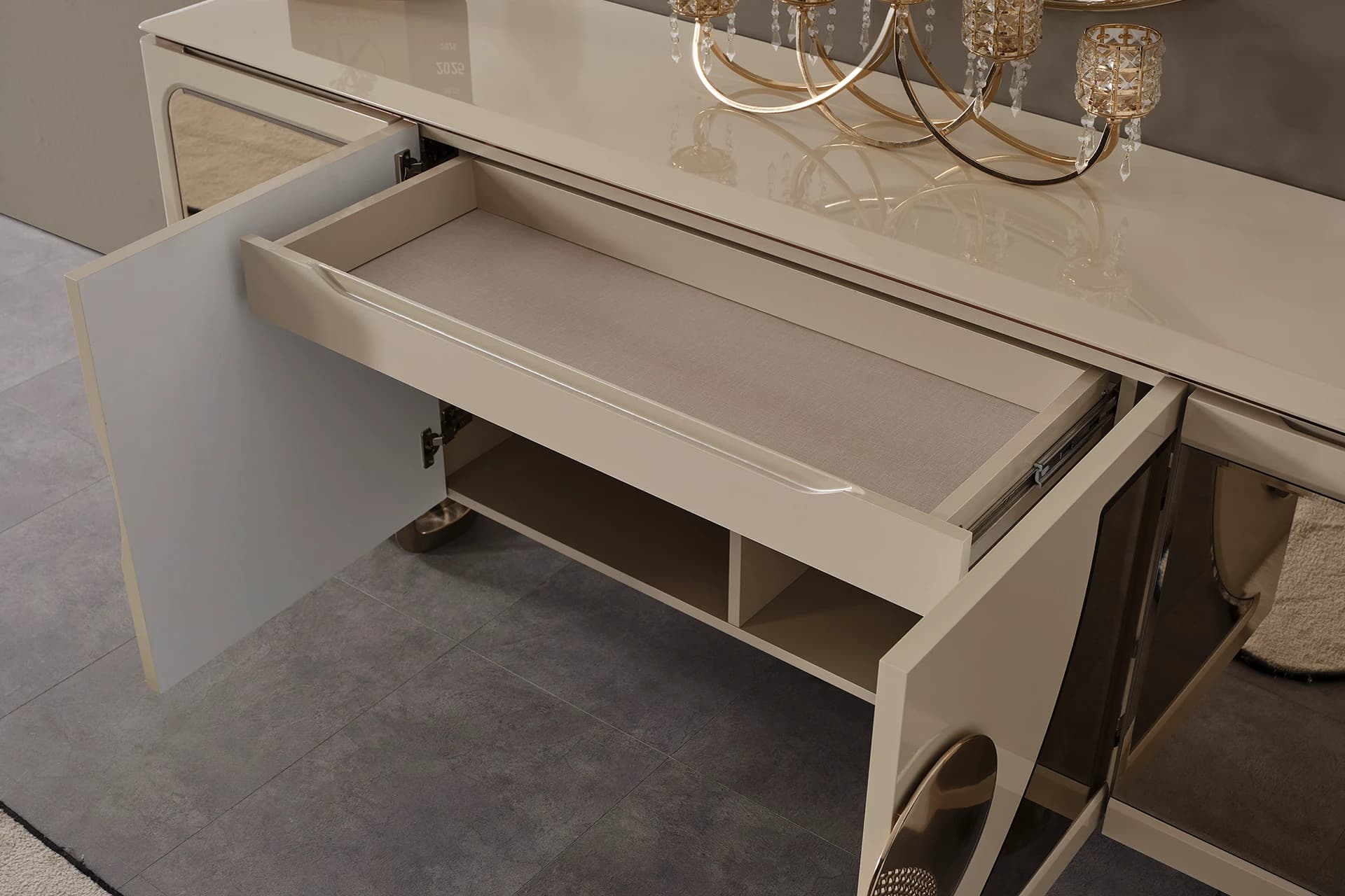 Lariel Dining Room Console Open