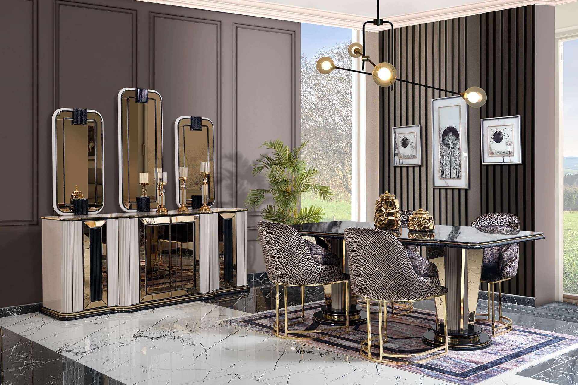 Zeta Modern Dining Room Set