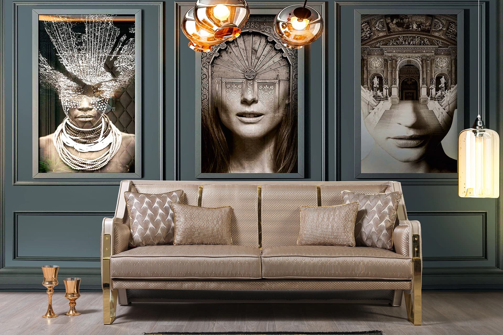 Zelena Living Room Sofa Detail