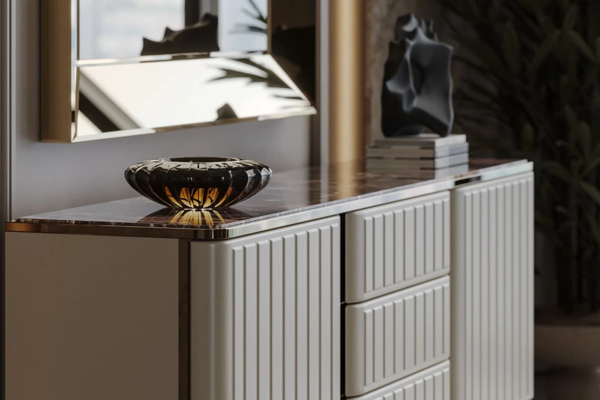 Joker Dining Room Console Detail