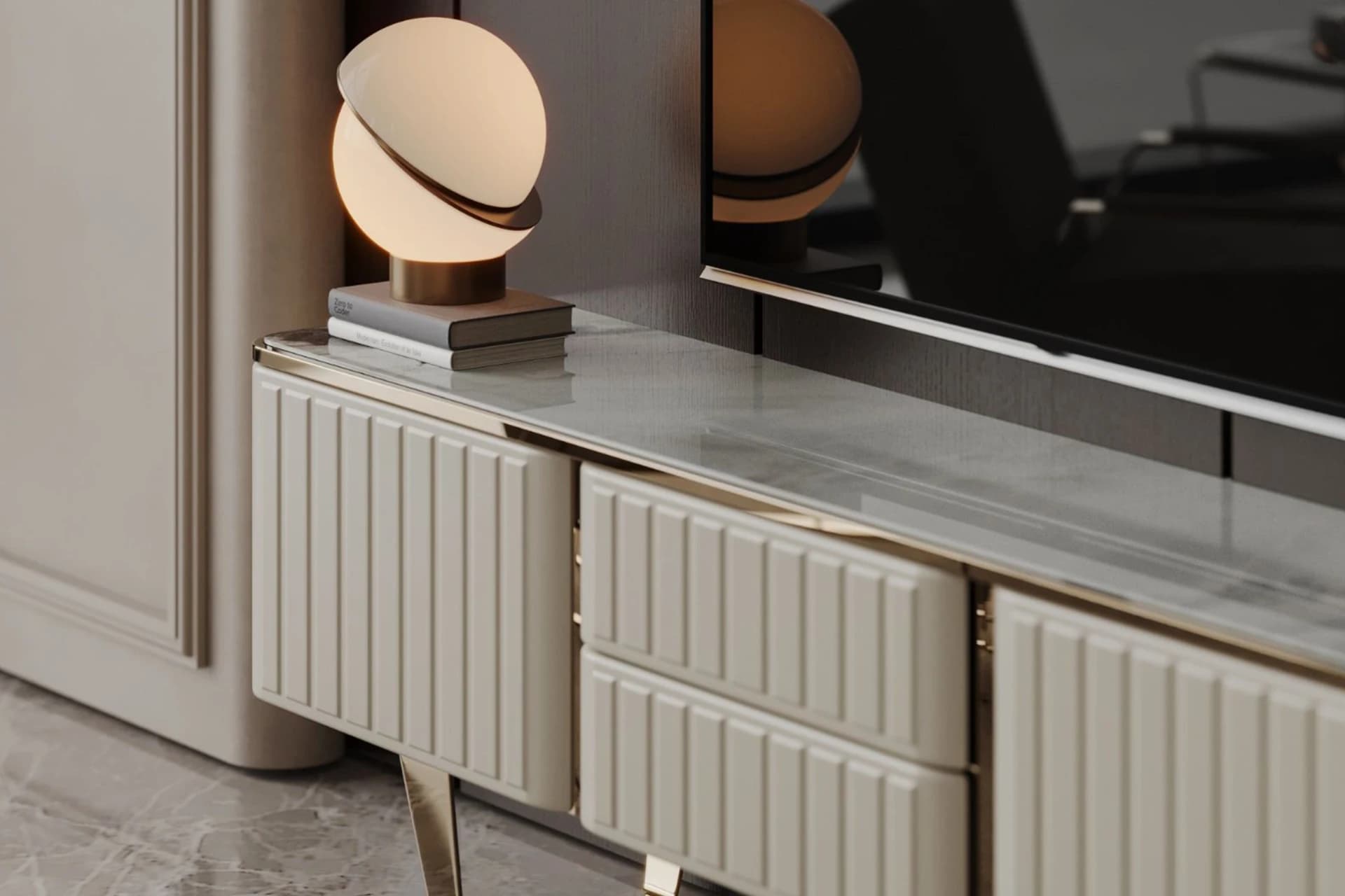 Joker Living Room TV Stand Detail