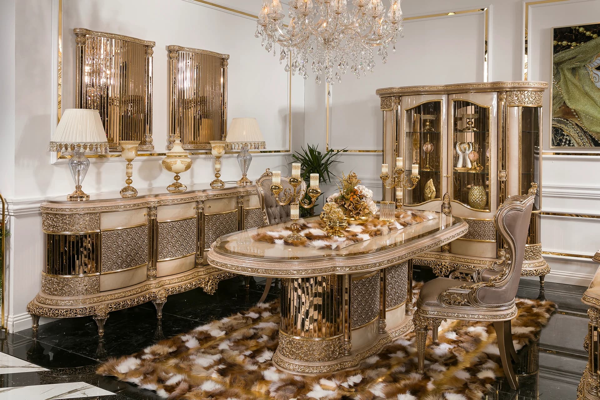 Firuze Classic Dining Room Set
