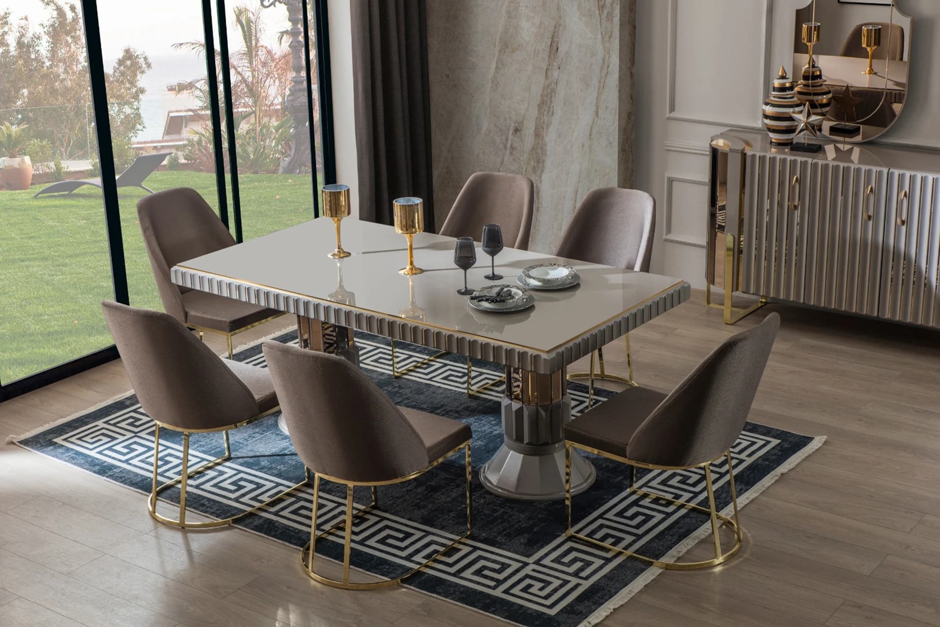 Luxori Modern Yemek Odası Takımı