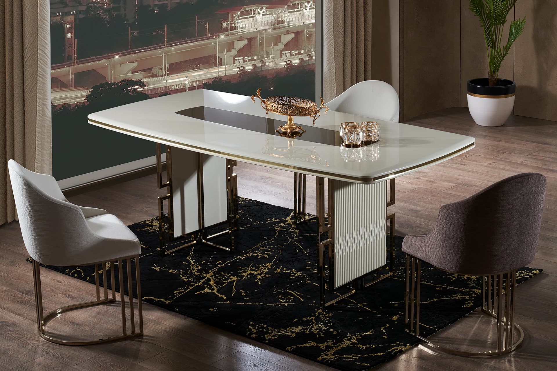 Milano Dining Room Table and Chair