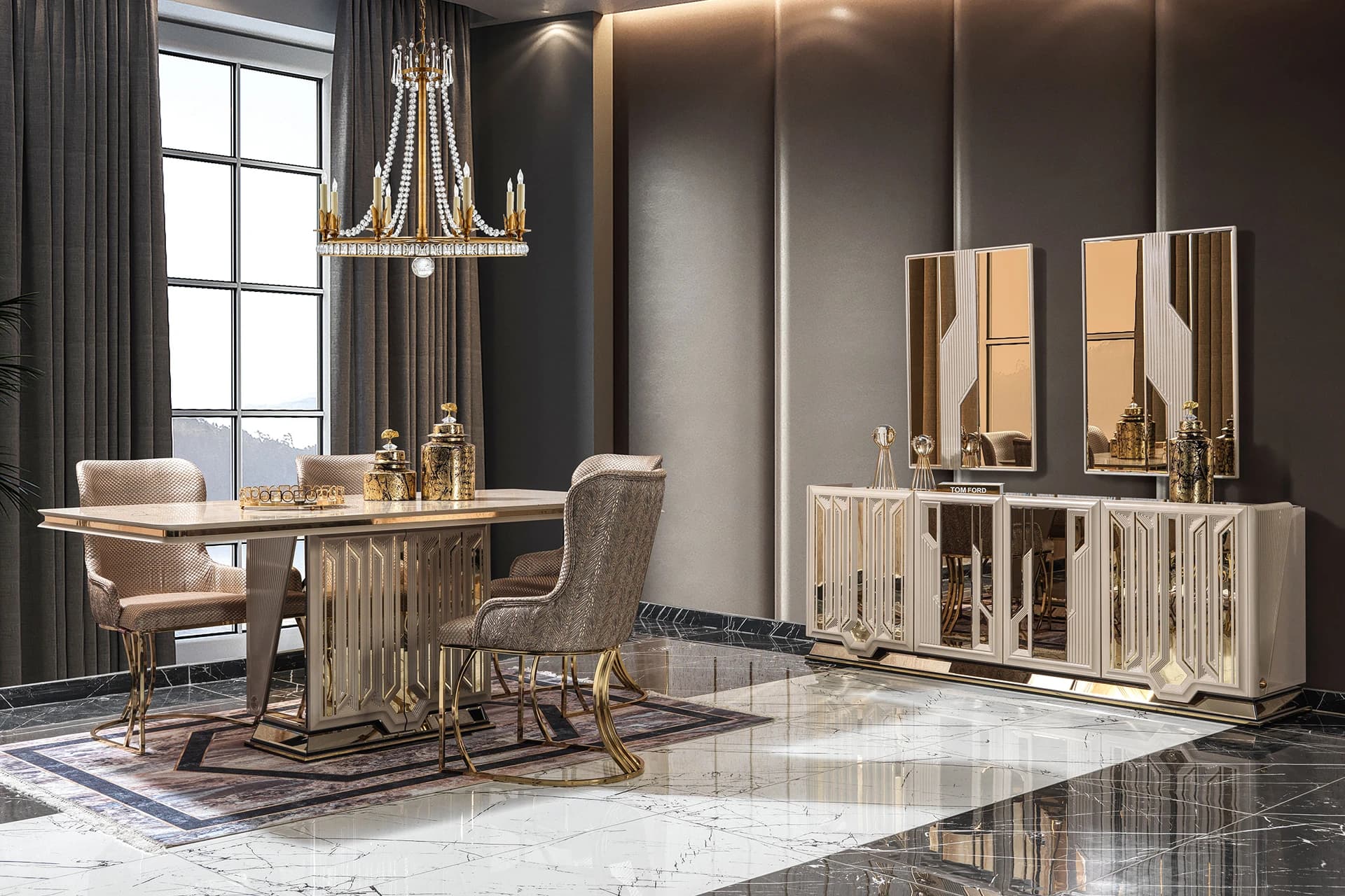 Zelena Modern Dining Room Set