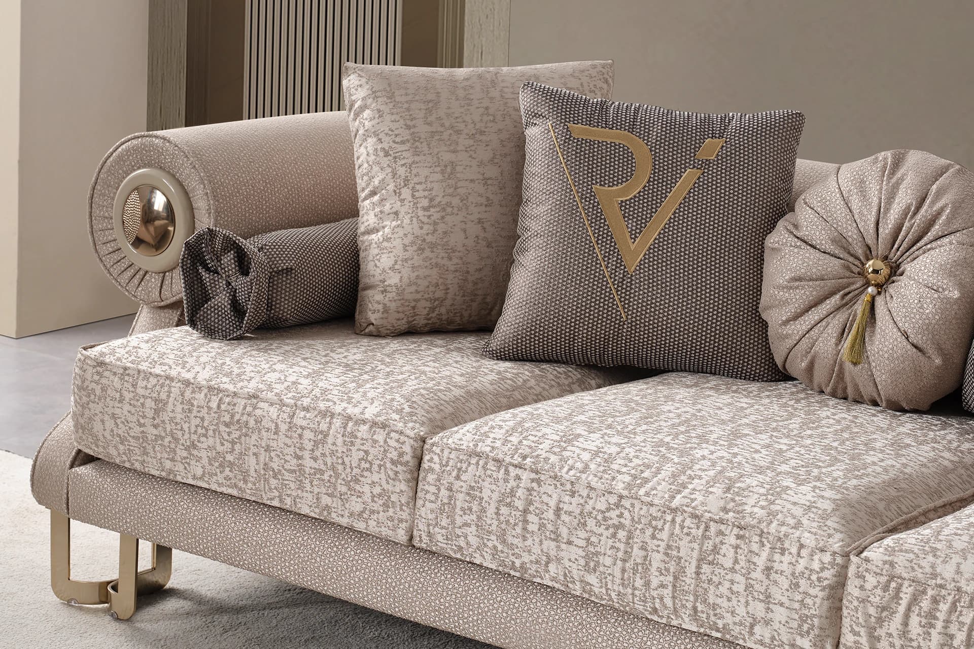 Lariel Living Room Sofa Detail