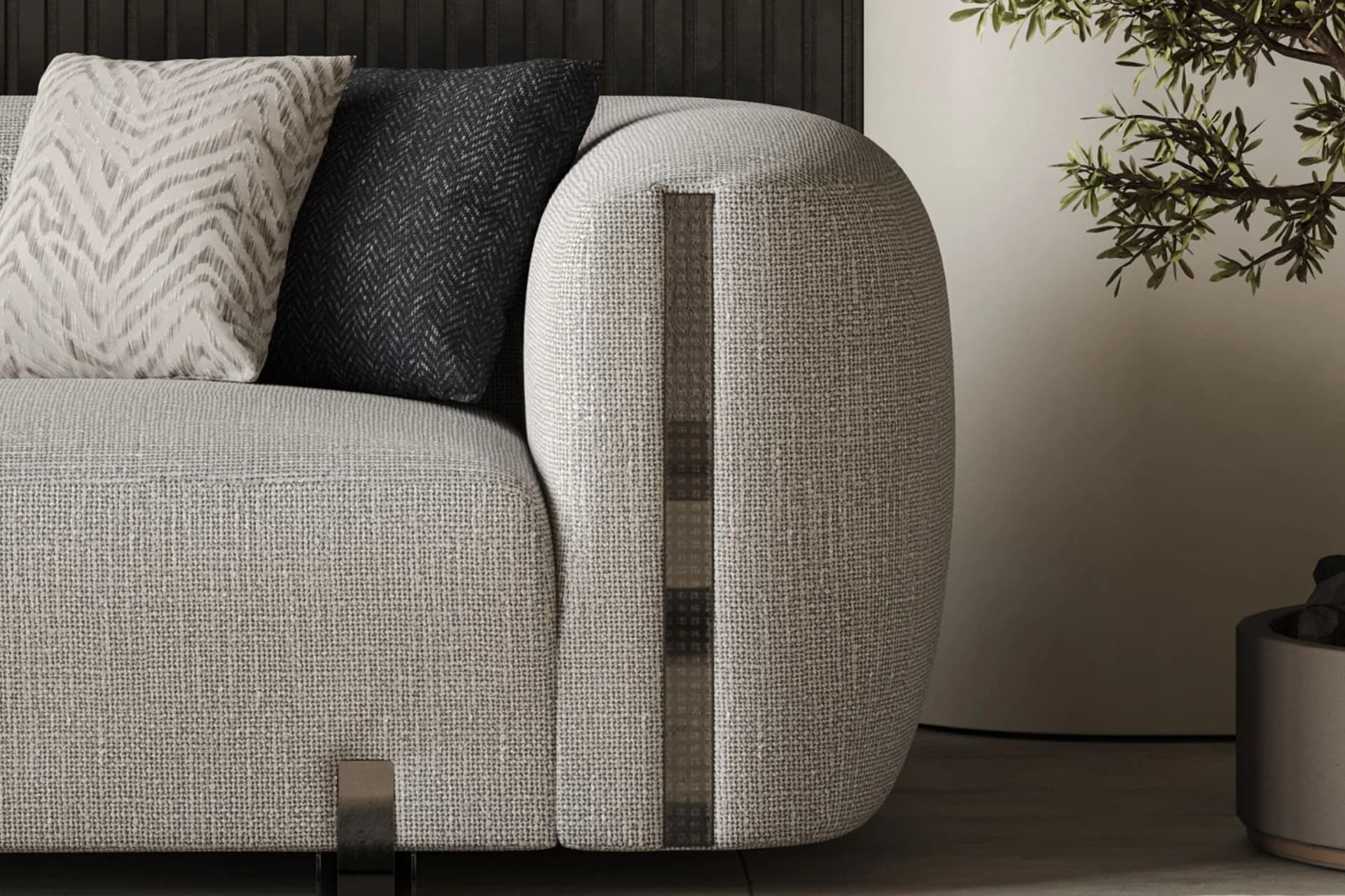 Diamond Living Room Sofa Detail