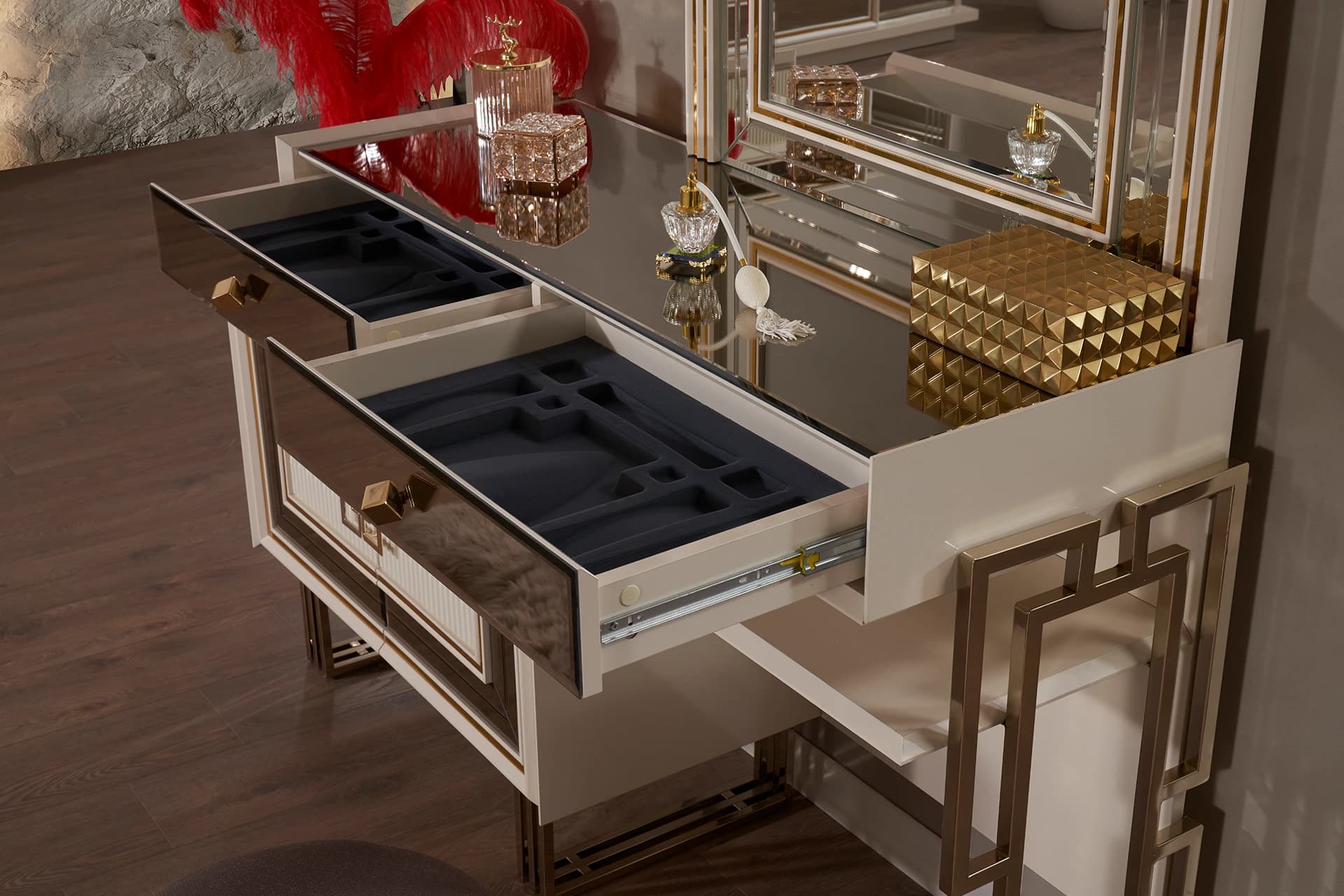 Milano Bedroom Dresser Open