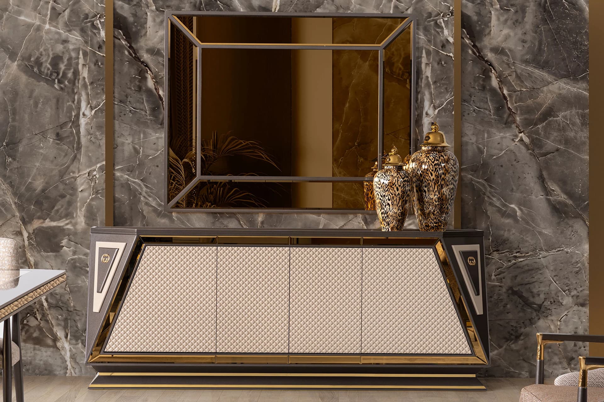 Goodness Dining Room Mirrored Console