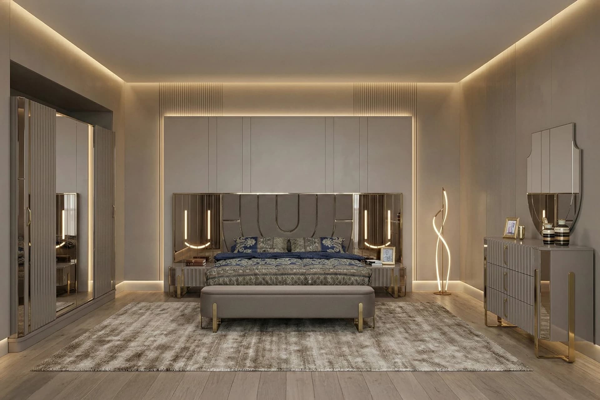 Luxori Bedroom Wide Angle
