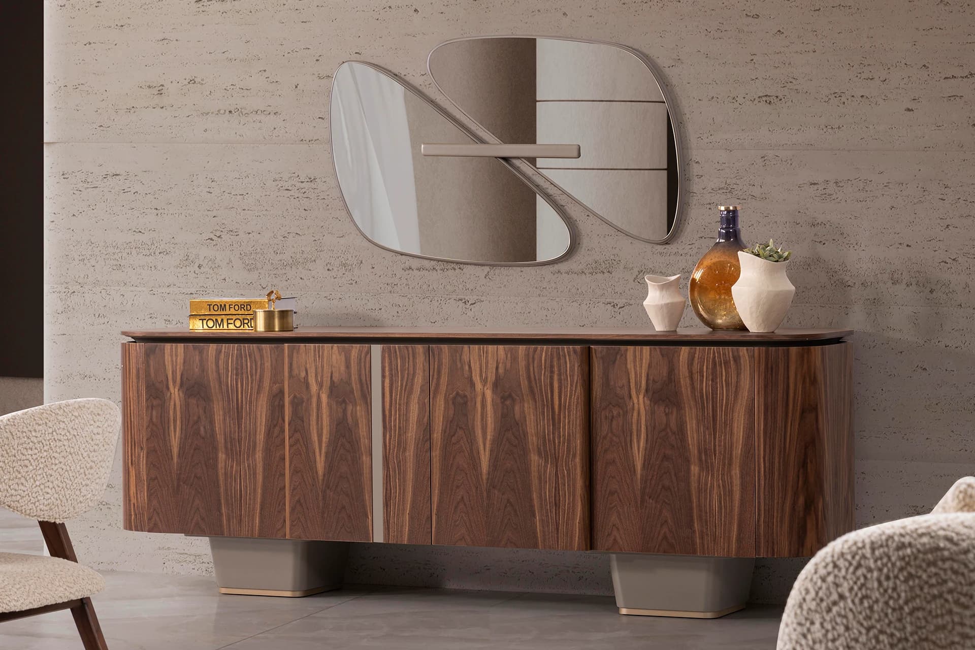 Napoli Dining Room Mirrored Console