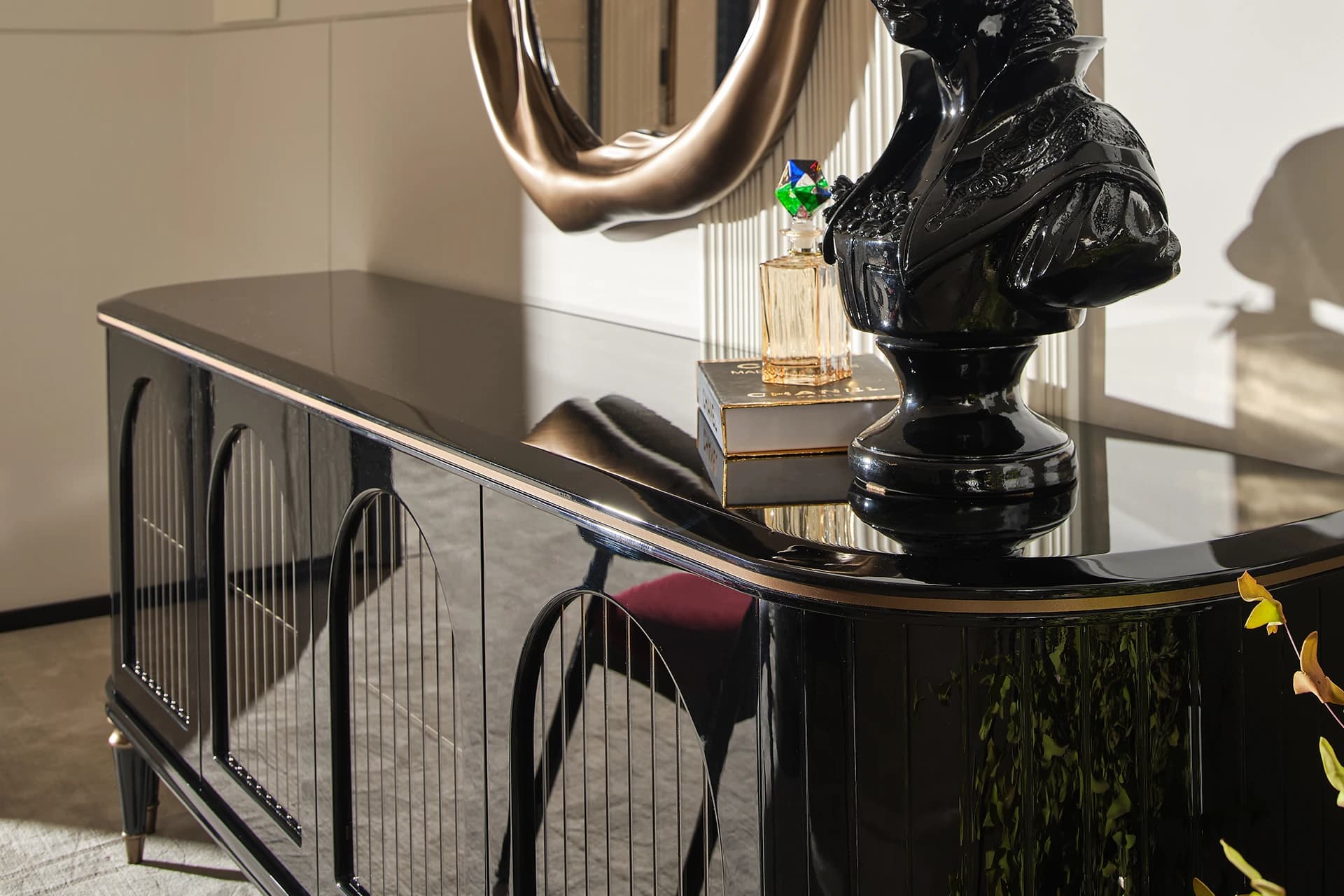 Milos Dining Room Console Detail