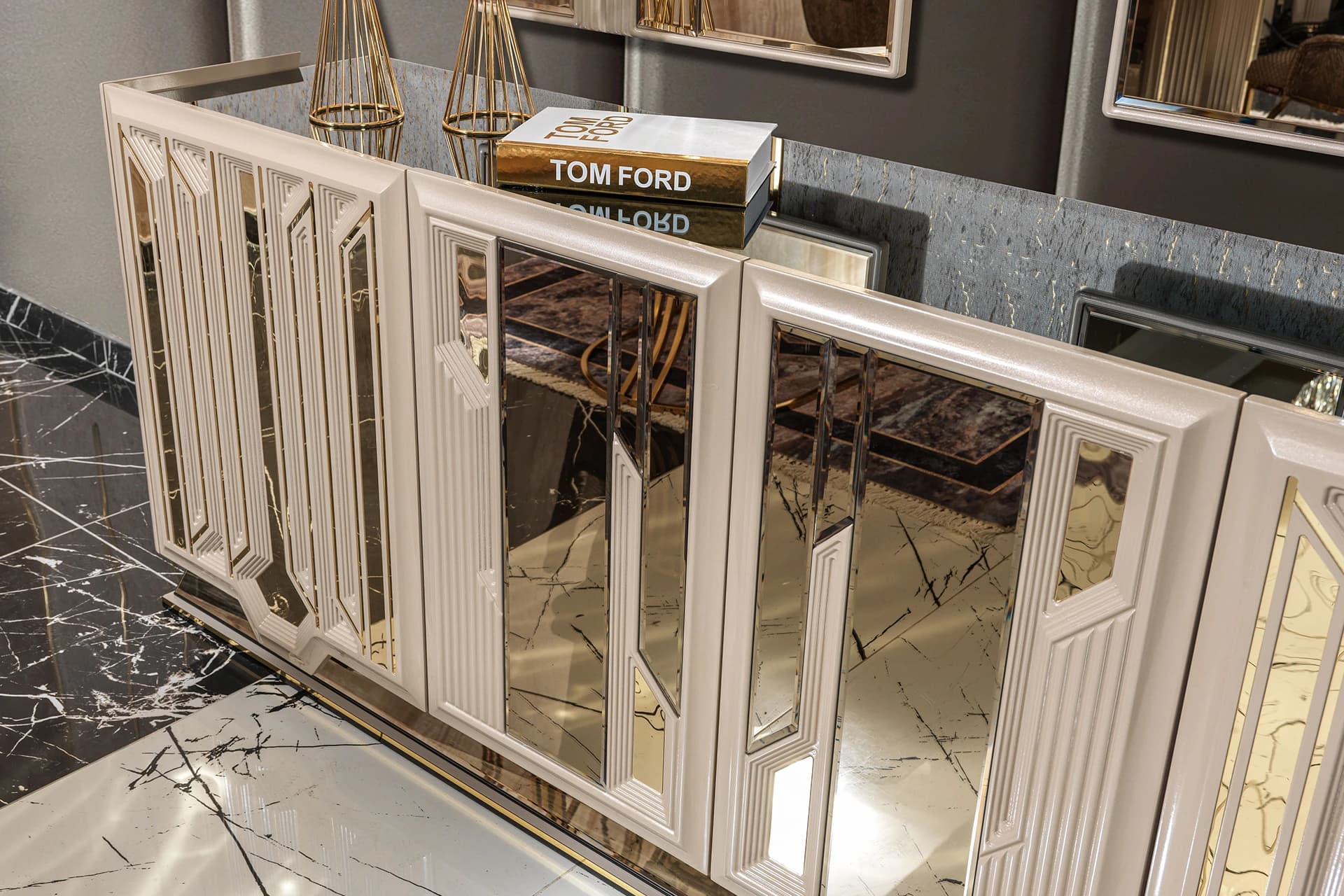 Zelena Dining Room Console Detail