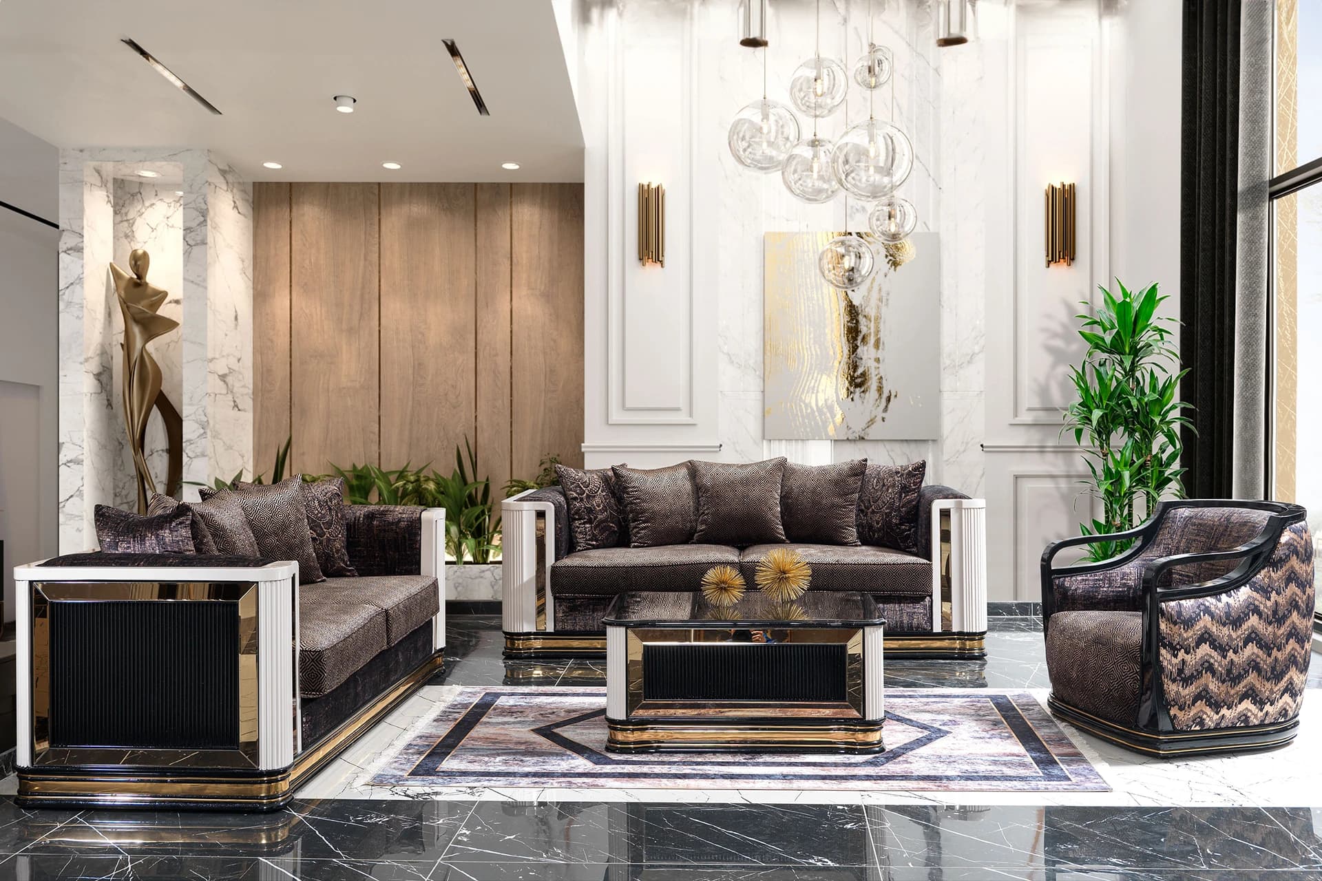 Zeta Modern Sofa Set