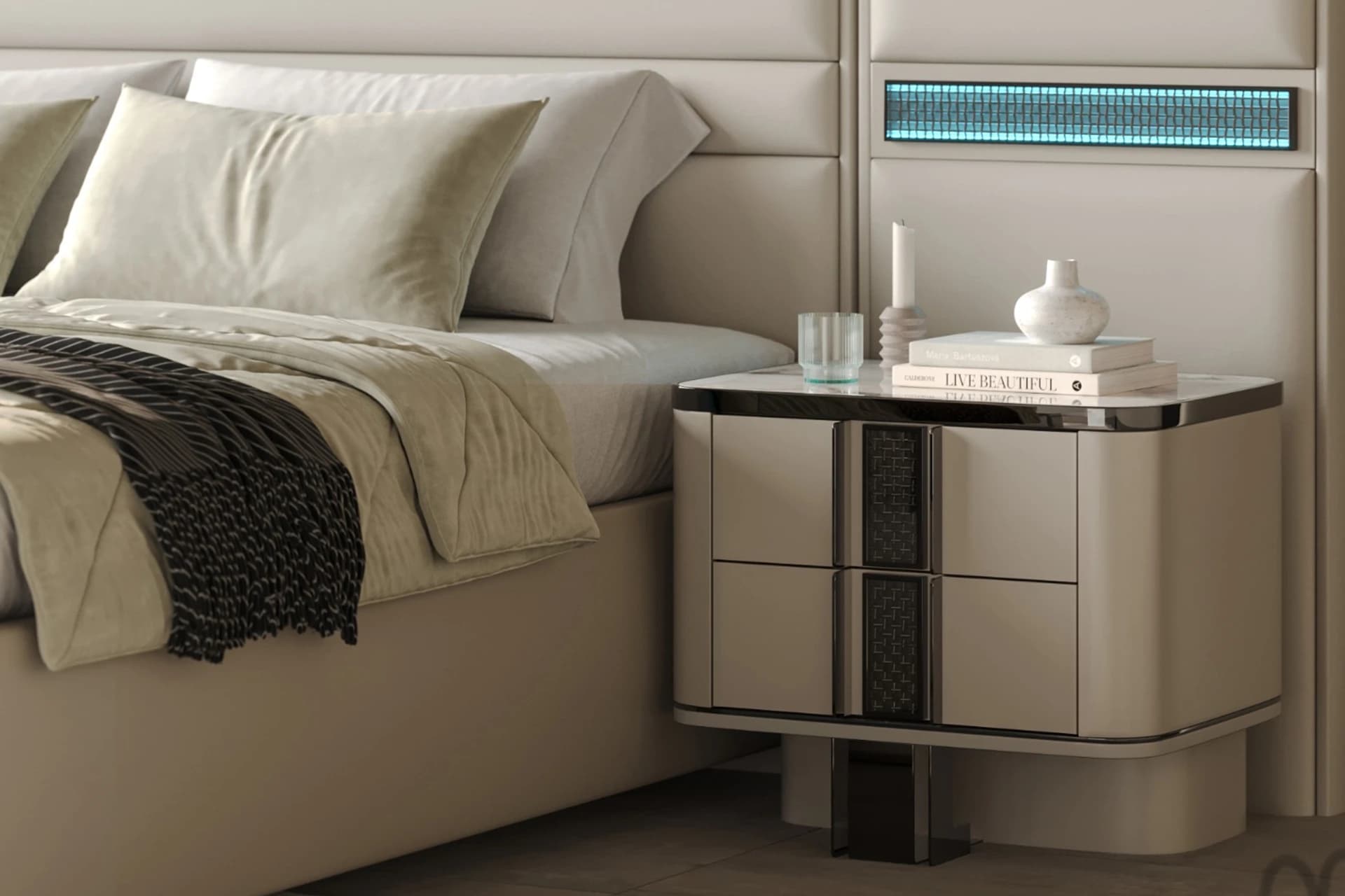 Diamond Bedroom Nightstand