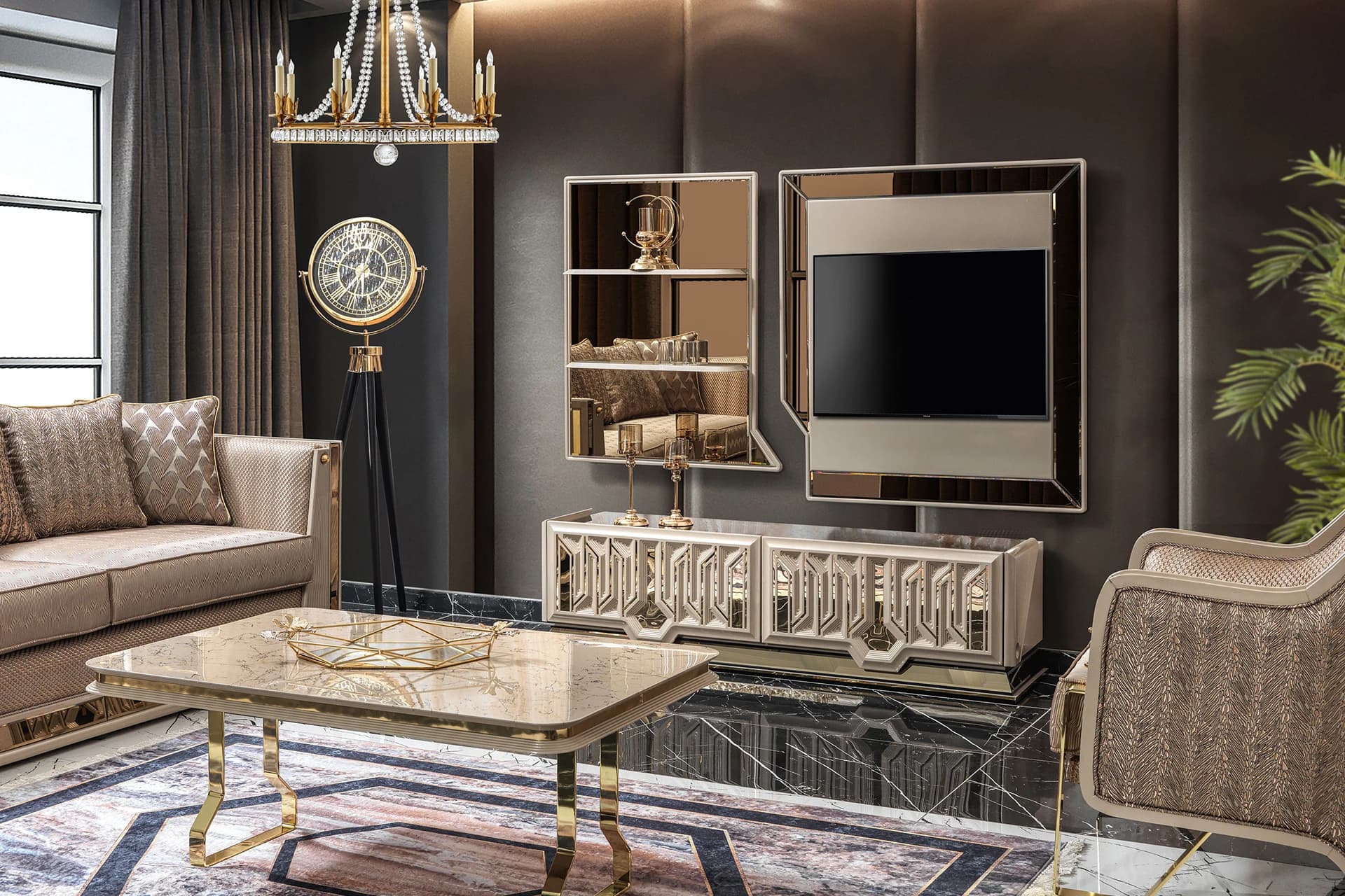 Zelena Living Room TV Stand