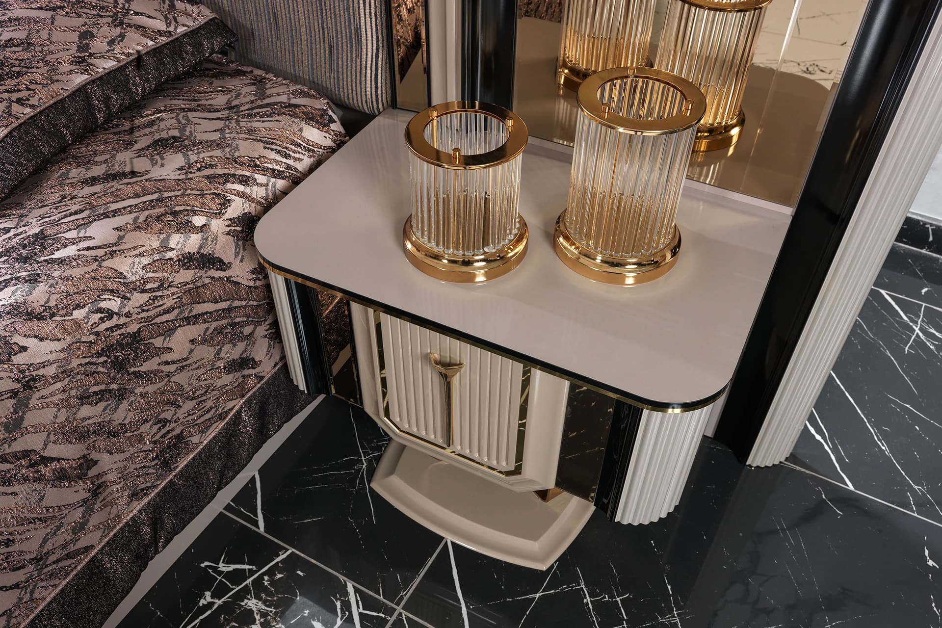 Varno Bedroom Nightstand Detail